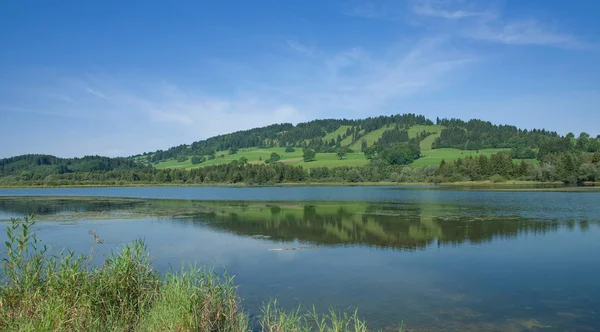 Lago Gruentensee Región Allgau Cerca Pfronten Bavaria Alemania —  Fotos de Stock