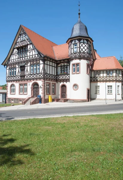 Storico Ufficio Postale Bad Liebenstein Thuringian Forest Turingia Germania — Foto Stock