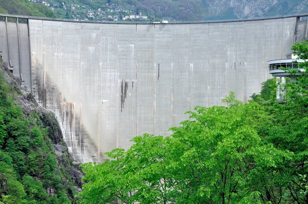 Dam Van Verzasca Valle Verzasca Ticino Kanton Zwitserland — Stockfoto