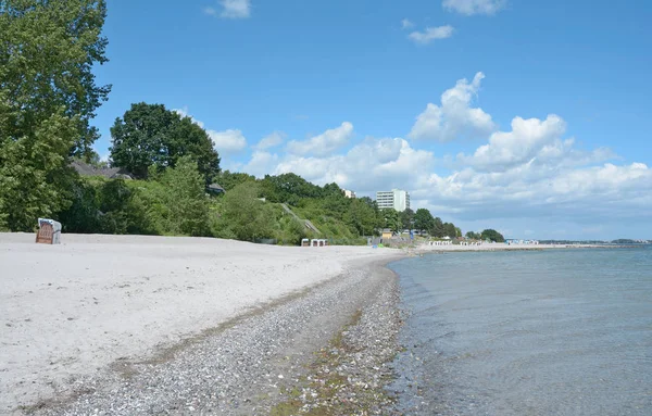 Spiaggia Sierksdorf Nel Mar Baltico Vicino Timmendorfer Strand Schleswig Holstein — Foto Stock