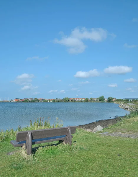 Vista Villaggio Lemkenhafen Fehmarn Mar Baltico Schleswig Holstein Germania — Foto Stock