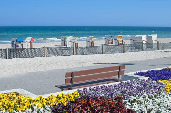 Passeio Marítimo Seaside Resort Dahme Mar Báltico Schleswig Holstein Alemanha — Fotografia de Stock