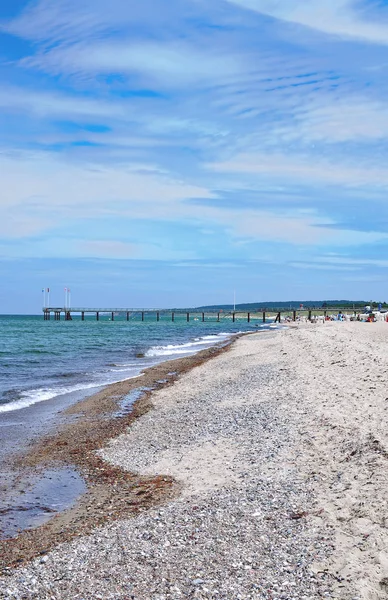 Weissenhaeuser Strand Шлезвиг Гольштейн Балтийское Море Германия — стоковое фото