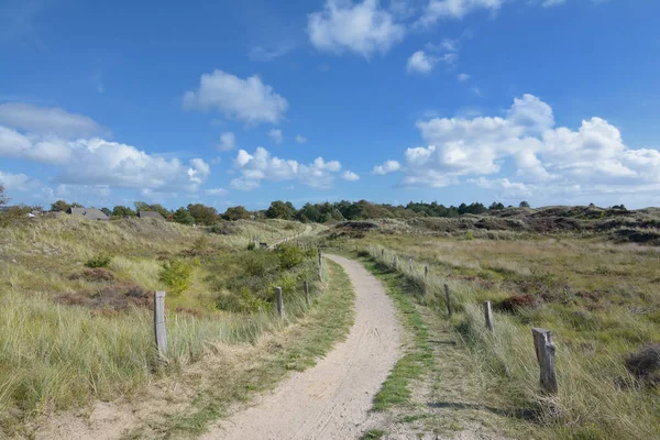 Pěšina Přes Duny Sankt Petera Ording Severní Moře Severní Frisia — Stock fotografie