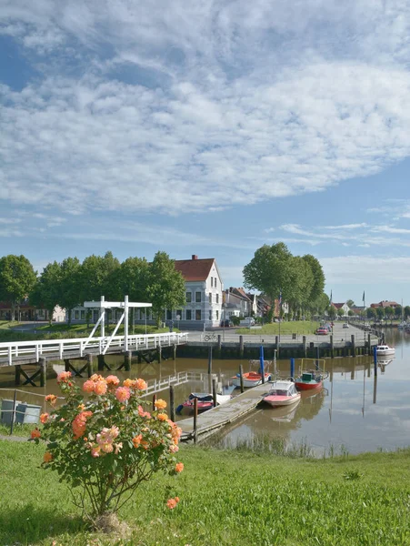 Village Toenning Eiderstedt Peninsula North Sea North Frisia Schleswig Holstein — стоковое фото