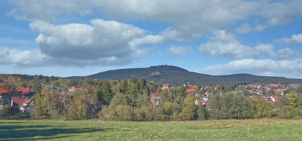 Villaggio Braunlage Harz Mountain Bassa Sassonia Germania — Foto Stock
