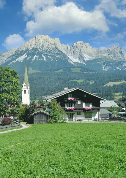 Aldeia Ellmau Tirol Áustria — Fotografia de Stock