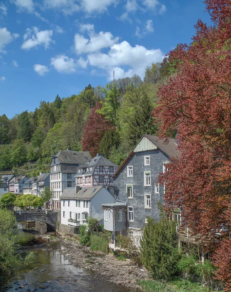 Village Monschau Dans Eifel Allemagne — Photo