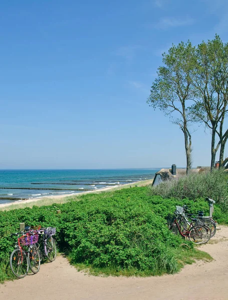 Playa Ahrenshoop Fischland Drass Mar Báltico Mecklemburgo Vorpommern Alemania —  Fotos de Stock