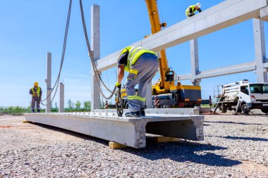 Donatıcı derleme yapısı için kaldırma için beton kiriş için Vinç kanca tespit etmek.