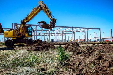 Site oluşturma Ekskavatör kazma