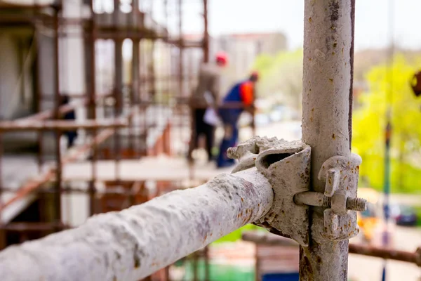 View on scaffold above of construction site — Stock Photo, Image