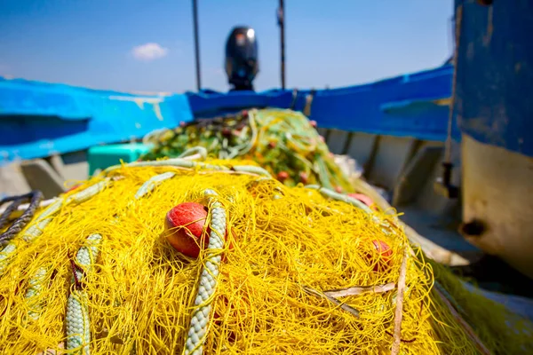 Montón Redes Comerciales Pesca Equipo Para Pesca Mar Abierto —  Fotos de Stock