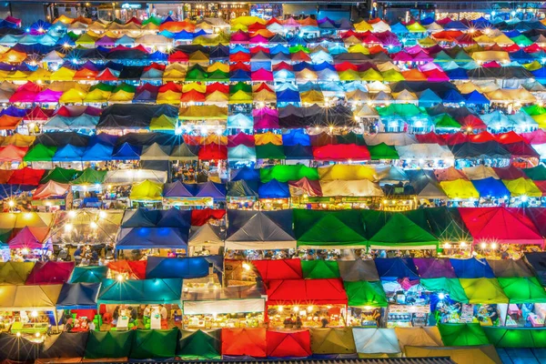 Marché Nuit Des Trains Bangkok Thaïlande Images De Stock Libres De Droits