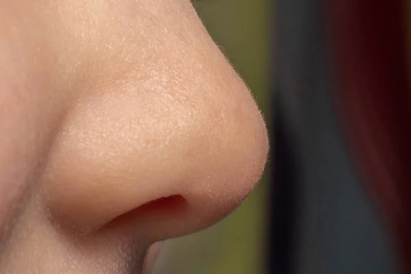 Female Nose Close — Stock Photo, Image