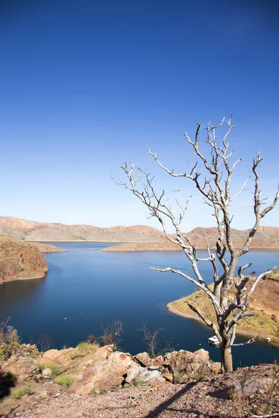 Lake Argyle Western Australia Largest Australia Second Largest Freshwater Man — Stock Photo, Image