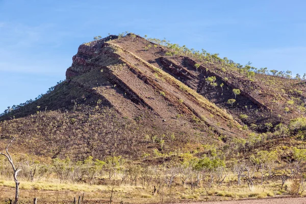 Rock Outcrop Showing Forces Nature Lake Argyle Vicinity — Stock Photo, Image