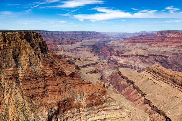 South Rim Grand Canyon Esculpida Pelo Rio Colorado Arizona Tem — Fotografia de Stock