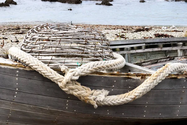 Bote de pesca a la antigua — Foto de Stock