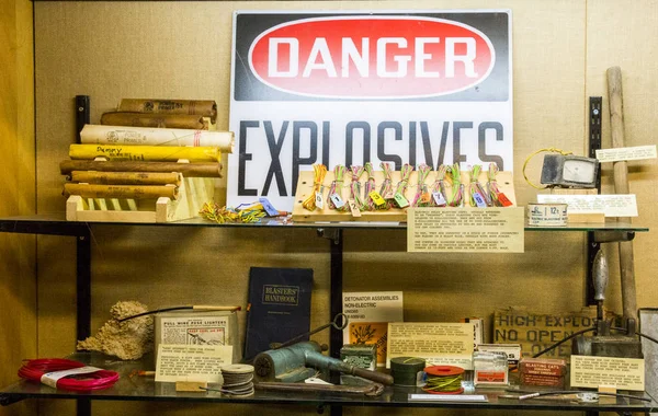 Old mining equipment explosives — Stock Photo, Image