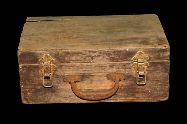 A old wooded suitcase — Stock Photo, Image