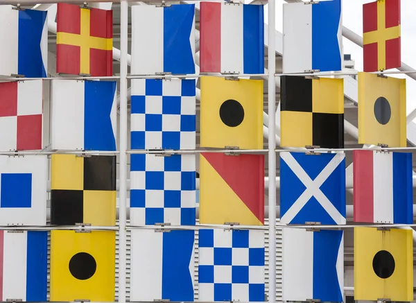 Международные сигнальные флаги — стоковое фото