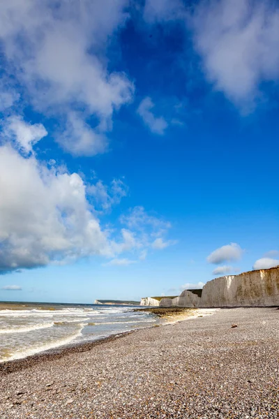 Falésias Brancas Dover Parte Formação North Downs Região Costa Inglesa — Fotografia de Stock