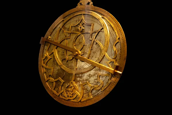 Astrolabe Instrument Used Make Astronomical Measurements Typically Altitudes Celestial Bodies — Stock Photo, Image