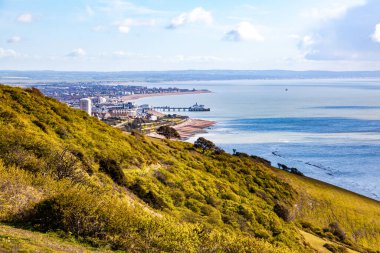 Eastbourne İngiltere 'nin uzak manzarası