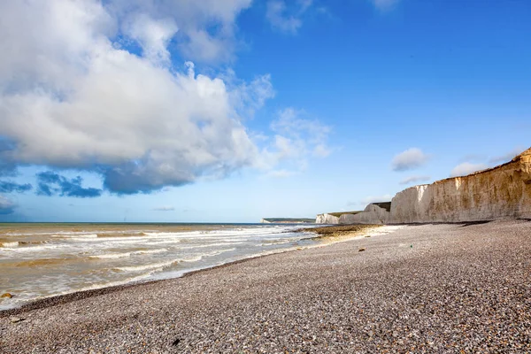 Falésias Brancas Dover Parte Formação North Downs Região Costa Inglesa — Fotografia de Stock