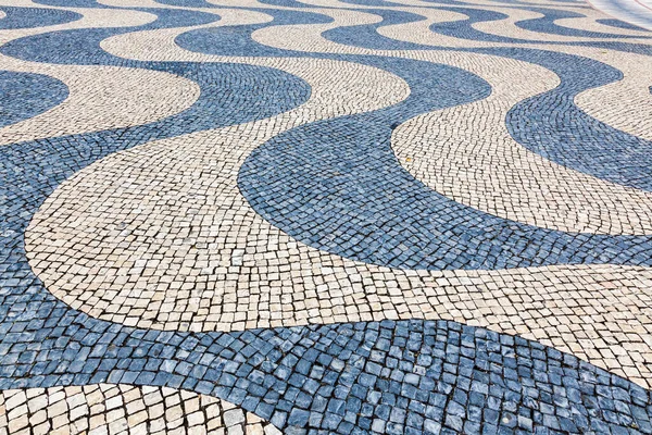 Bruk Lizbonie Wykonany Małych Płytek — Zdjęcie stockowe