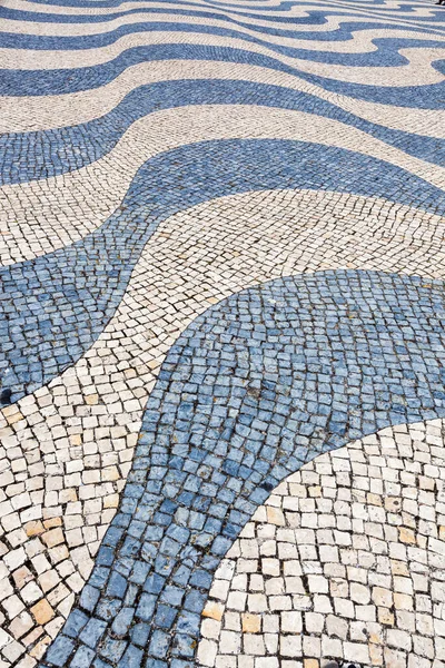 Pavimento Lisboa Feito Pequenas Telhas — Fotografia de Stock