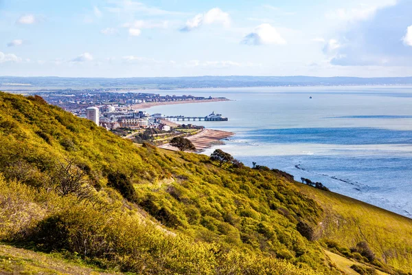 Vista Lejana Eastbourne Inglaterra — Foto de Stock