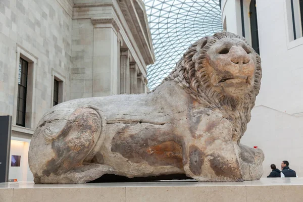 Der Löwe Von Knidos Eine Kolossale Antike Griechische Statue Die — Stockfoto