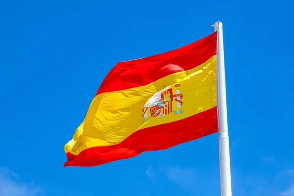 Flag Spain Defined Spanish Constitution 1978 Consists Three Horizontal Stripes — Stock Photo, Image