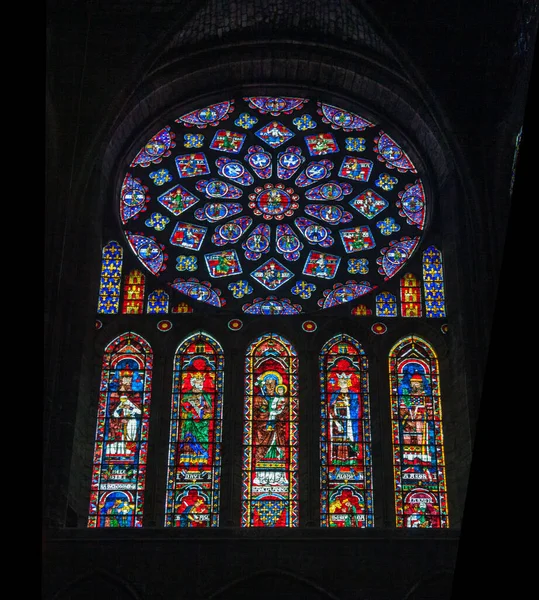 Catedral Del Siglo Xiii Notre Dame Muy Dañada Durante Primera —  Fotos de Stock