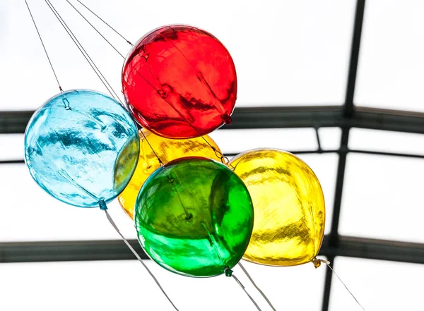 Very Festive Balloons Made Glass — Stock Photo, Image