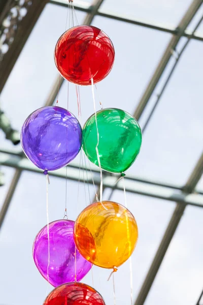 Çok Şenlikli Balonlar Ama Bunlar Camdan Yapılmış — Stok fotoğraf