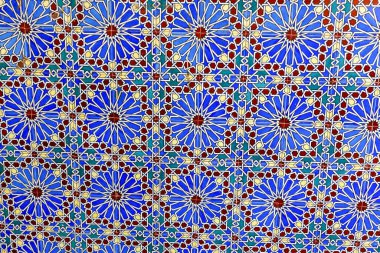 Avrupa 'da duvarda bulunan antika fayanslar. Cartegena 'da İspanyol fayansları