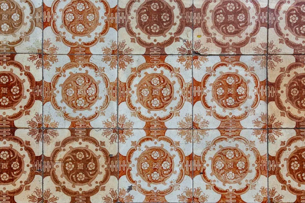 Antique Tiles Found Wall Lisbon Europe — Stock Photo, Image