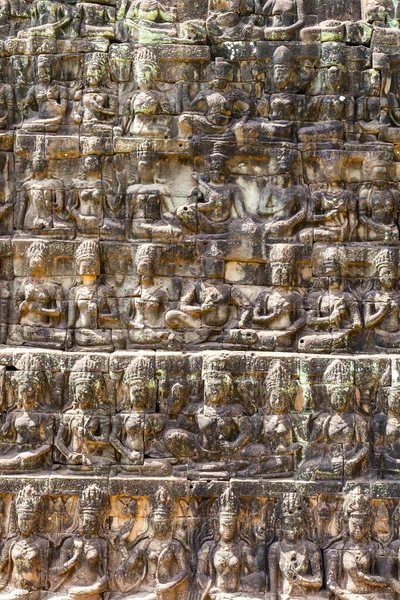 Terraço Dos Elefantes Faz Parte Cidade Murada Angkor Thom Complexo — Fotografia de Stock