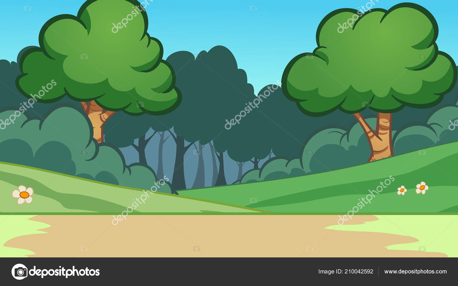 110,745 Forest background cartoon Vector Images | Depositphotos