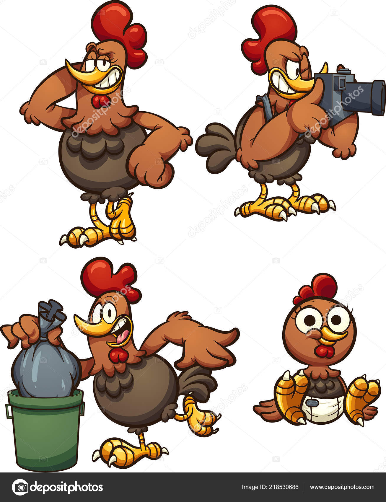Cartoon Chicken Different Poses Vector Clip Art Illustration Simple Gradients Stock Vector Image By C Memoangeles Cartoon Chicken Different Poses Vector Clip Art Illustration Simple Gradients Stock Vector Image By C Memoangeles