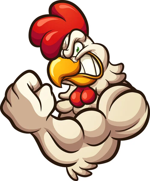 Mascota de pollo — Vector de stock