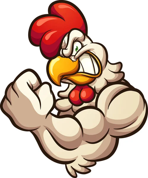 Mascotte de poulet — Image vectorielle