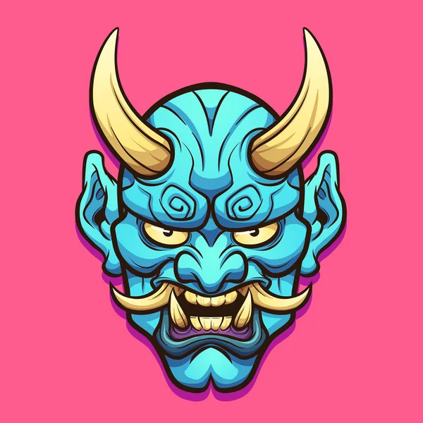 Demon masker — Stockvector