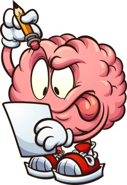 Thinking brain clipart