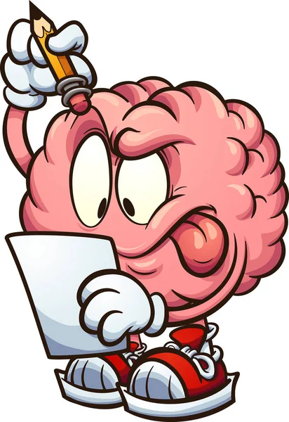 Myślenia mózg — Wektor stockowy