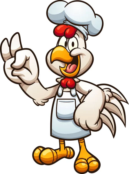 Chicken chef — Stock Vector