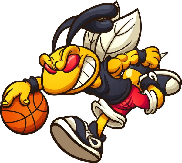 Hornet basquete — Vetor de Stock